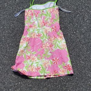 Lilly Pulitzer spaghetti floral elephants sundress